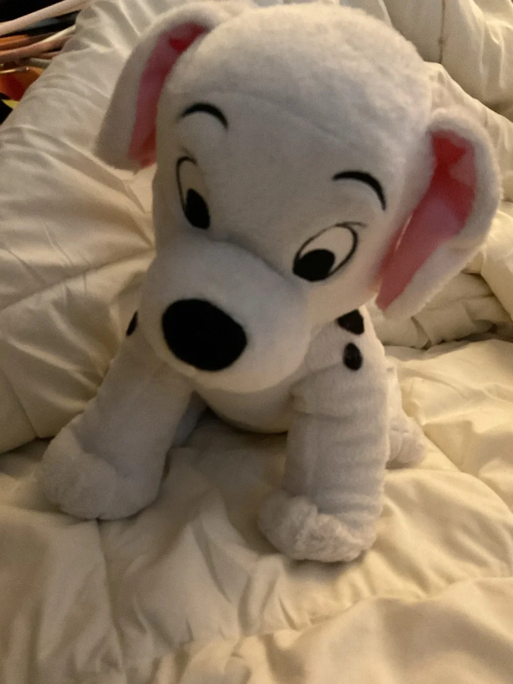 Authentic Disney White Plush Dalmatian Stuffed Animal